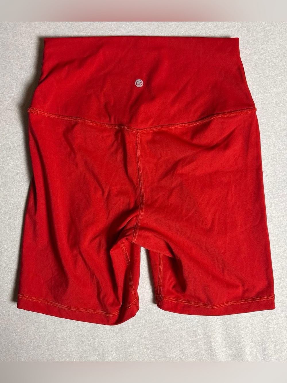 CRZ Yoga Bright Red High-Rise Bike Shorts Size Small